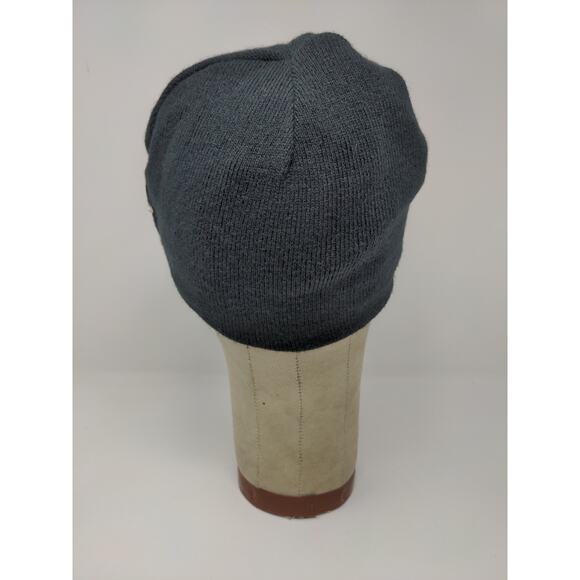 The House Striped Beanie Hat Orange & Black Spell Out Logo Knit - Picture 13 of 13